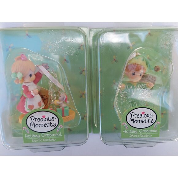 Set Of Four Precious Moments Holiday Ornaments 2005 New In Package - Picture 3 of 3